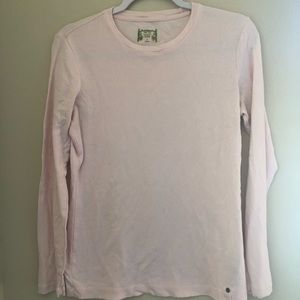 Ruff Hewn blush long sleeve tee